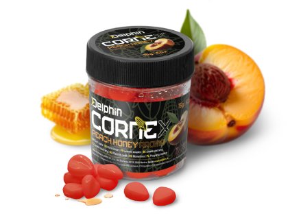 Umelá nástraha Delphin CorneX Pop Up / Medová broskyňa 60ks