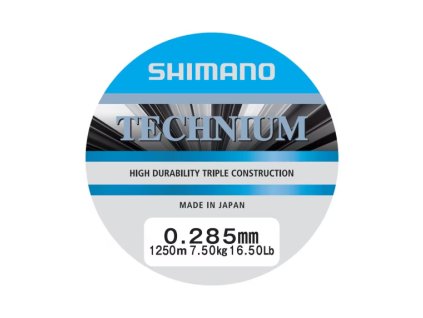 Vlasec Shimano Line Technium 0,285mm 7,5kg 1250m grey