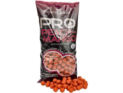 Boilies Starbaits Probiotic Peach & Mango 2kg (Priemer 20mm)