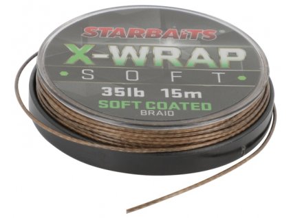 Nadväzcová šnúra Starbaits X WRAP SOFT COATED 35LB 15m