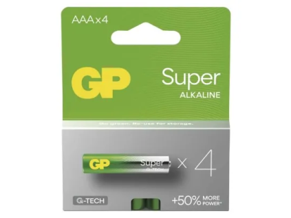 Baterka GP AAA Super Alkaline /4ks LR03