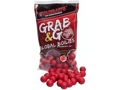 Boilies Starbaits Global Strawberry Jam 800g (Priemer 14mm)
