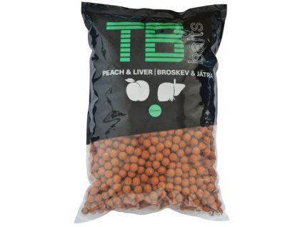 Boilies TB Baits Broskyňa Pečeň 10kg (Priemer 20mm)