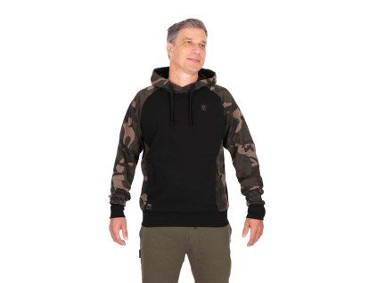 Fox Black  / Camo pullover premium 310 hoodie (Veľkosť L)