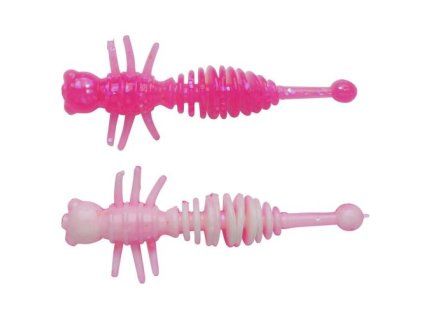Guma Berkley Larvae 55mm Pink/White