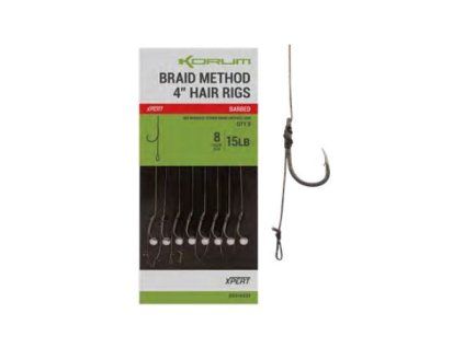 Nádväzce Korum Braid Method Hair Rigs 8ks (Veľkosť veľ. 8)
