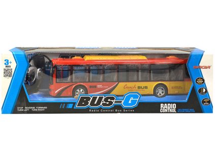 RC Autobus na vysílačku na baterie 2 barvy plast Světlo