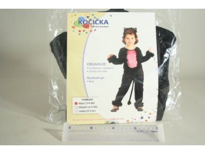 Šaty na karneval - Kočička, 92-104 cm