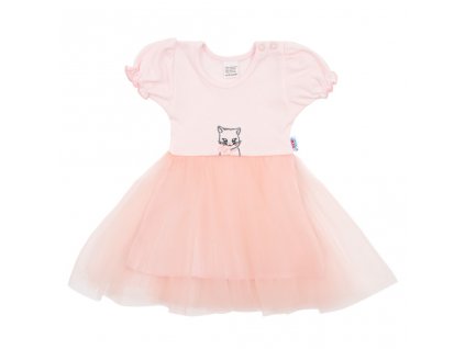 Kojenecké šatičky s tylovou sukýnkou New Baby Wonderful
