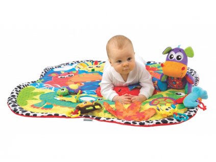 Playgro - Hrací deka zvířátka v džungli + Nanopodložka, loupač, nebo desinfekce