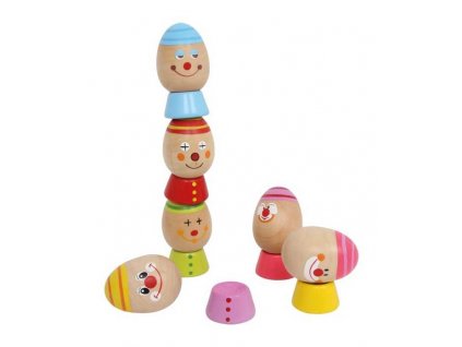 Small Foot Motorické dřevěné hry vejce na sobě