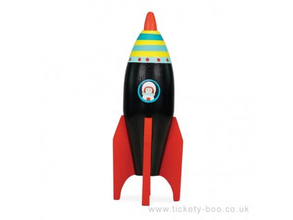 Le Toy Van barevná raketa 1ks černá