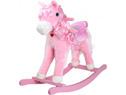 Small Foot Dřevěný houpací růžový kůň Pinky + Dárek zdarma
