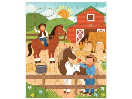 Petitcollage Puzzle v tubě Na ranči