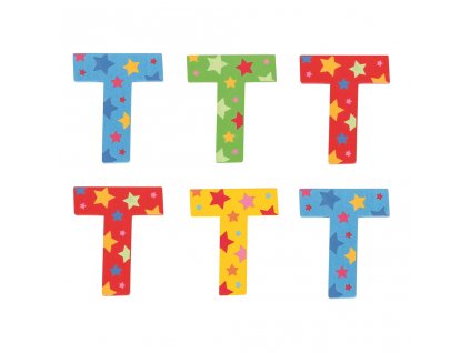Bigjigs Toys hvězdičkové písmenko T