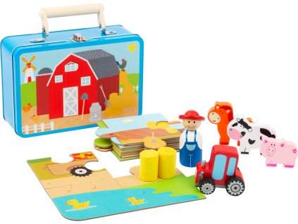 Small Foot Dřevěné puzzle s postavičkami Farma
