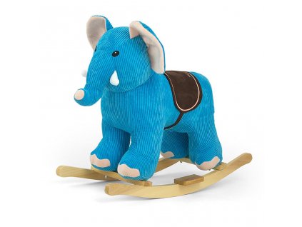 Houpací hračka s melodií Elephant - modrá + Dárek zdarma