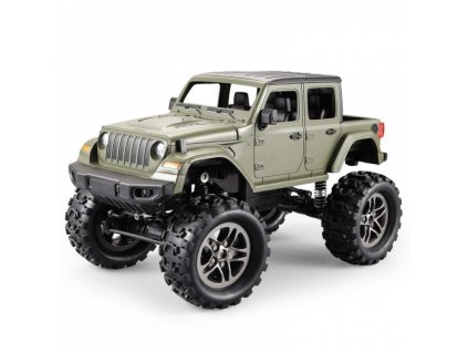 RC Crawler Jeep Wrangler Pickup 1:14 2,4 GHz - Zelená + Dárek zdarma