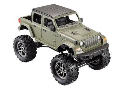 RC Crawler Jeep Wrangler Pickup 1:14 2,4 GHz - Zelená + Nanopodložka, loupač, nebo desinfekce