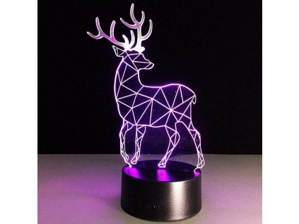 Lampa s 3D iluzí - jelen