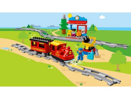 LEGO DUPLO Parní vláček 10874 STAVEBNICE + Dárek zdarma