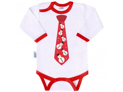 Body s potiskem New Baby s kravatou