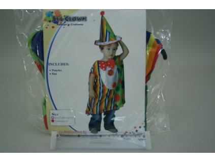 Šaty na karneval - Malý klaun, 92-104 cm