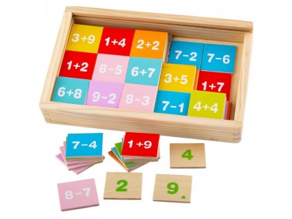 Bigjigs Toys Sčítání a odčítání v krabičce