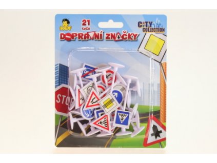 Dopravní značky na kartě 21ks