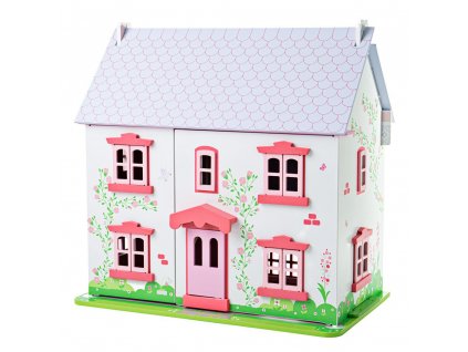 Bigjigs Toys Růžový domek pro panenky poškozený obal