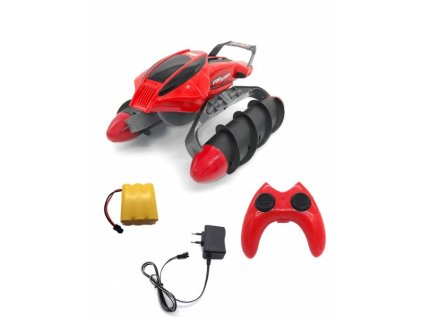 Obojživelník Amphibious Stunt Car - červený + Dárek zdarma