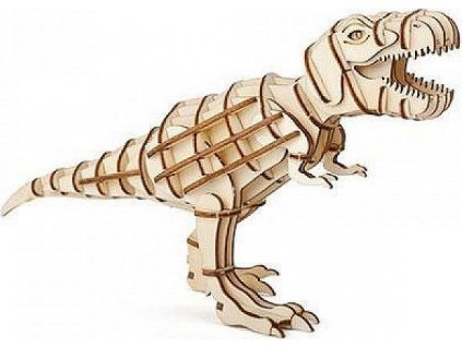 Dřevěné 3D puzzle - T Rex