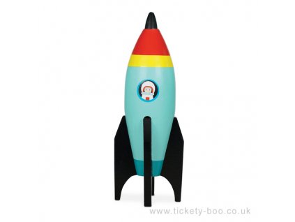 Le Toy Van barevná raketa 1 ks modrá