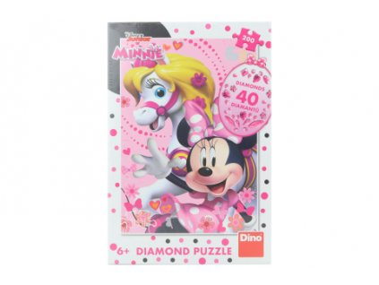 Puzzle Minnie Mouse diamond 200 dílků