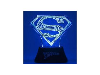 Malé akrylové světlo - Superman