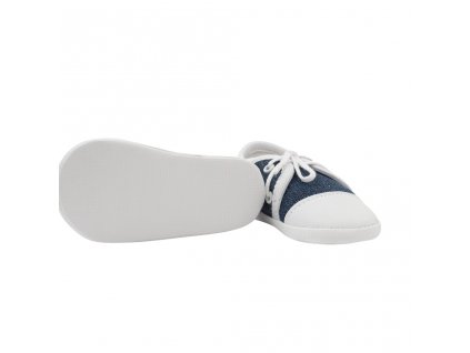 Kojenecké capáčky tenisky New Baby jeans 12-18 m - modrá/12-18 m