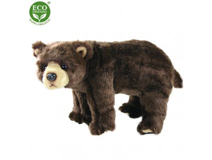 Plyšový medvěd hnědý stojící 40 cm ECO-FRIENDLY