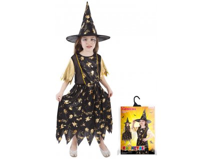 Dětský kostým čarodějnice/Halloween (S)