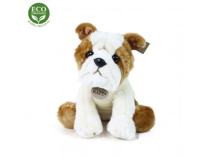 Plyšový pes buldok 30 cm ECO-FRIENDLY