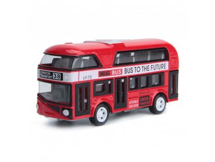 Autobus londýnský dvoupatrový červený