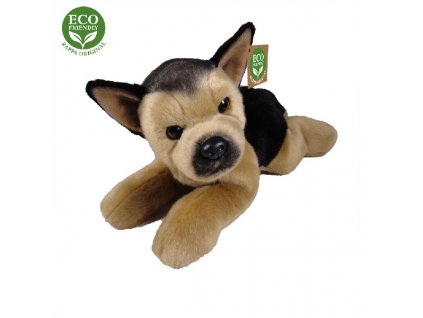 Plyšový pes německý ovčák ležící 30 cm ECO-FRIENDLY
