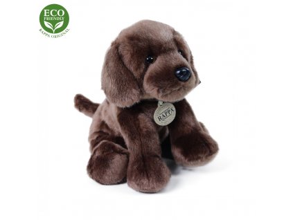 Plyšový pes labrador sedící 26 cm ECO-FRIENDLY