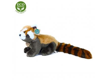 Plyšová panda červená 25 cm ECO-FRIENDLY