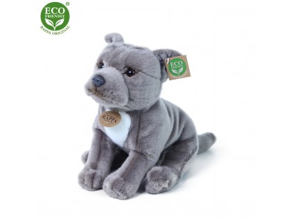 Plyšový pes stafordšírský bulteriér 30cm ECO-FRIENDLY