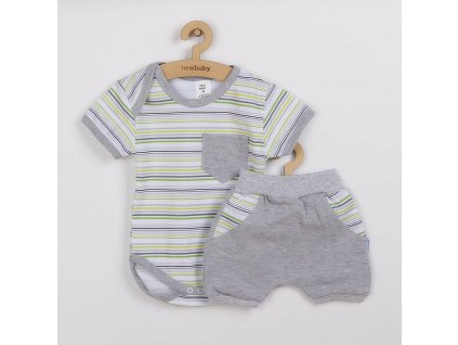 2-dílná letní bavlněná souprava New Baby Perfect Summer stripes