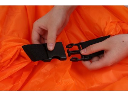 Nafukovací vak Lazy bag dvouvrstvý - oranžový