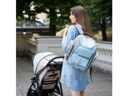 Přebalovací batoh pro maminky TAKE & GO Akuku - modrá