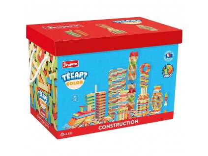 Jeujura Dřevěná stavebnice Técap Color 500 dílů + Dárek zdarma