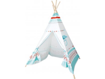 Small Foot Týpí bílomodré teepee + Dárek zdarma