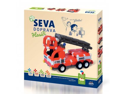 Stavebnice SEVA DOPRAVA – Hasiči + Nanopodložka, loupač, nebo desinfekce